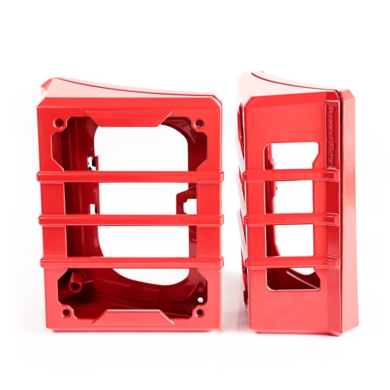 07-18 Jeep Wrangler JK Red Elite Tail Light Guards