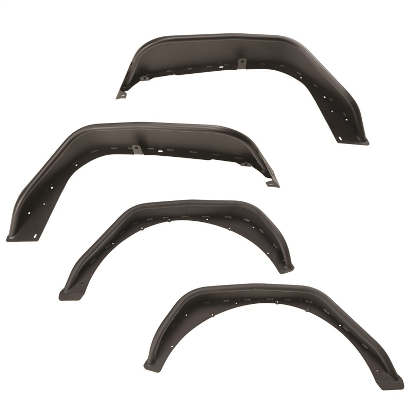 HD Steel Tube Fenders Full Set Black 18-19 JL