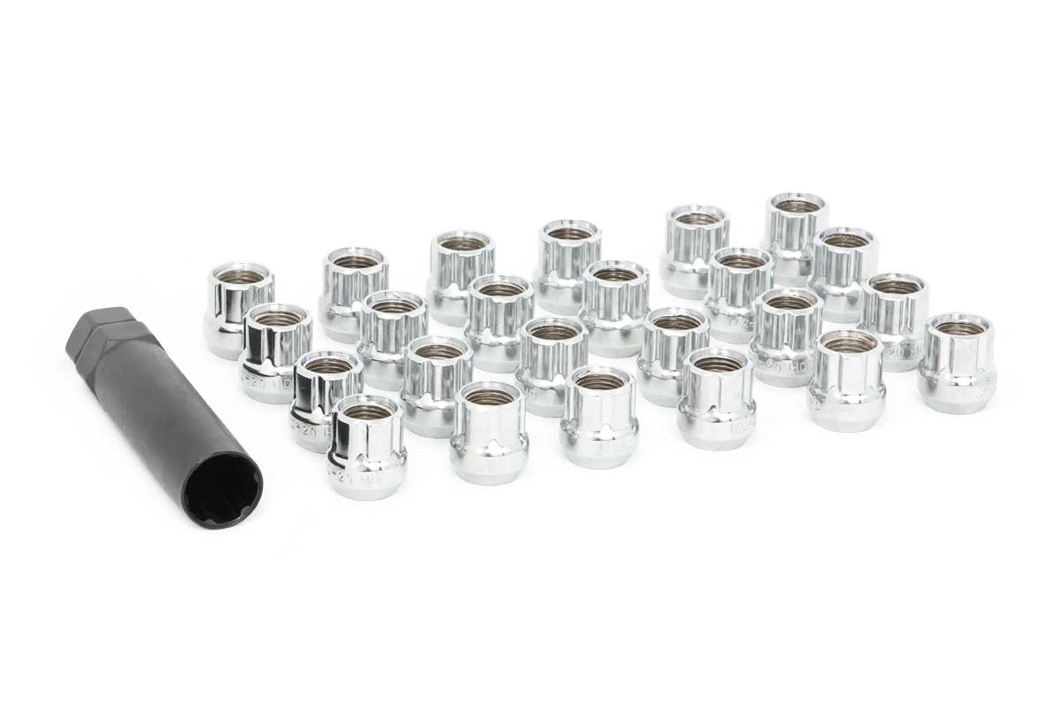 Lug Nut Set | 1/2x20 | 24 Qty | Chrome | Open End