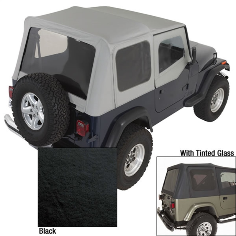 S-Top Door Skins Black Tinted Windows 88-95 Jeep Wrangler YJ