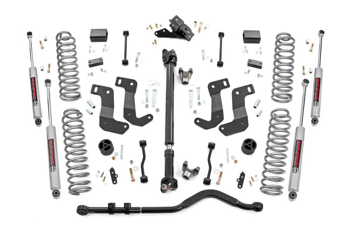 3.5 Inch lift Kit | C/A Drop | FR D/S | Jeep Wrangler Unlimited 4WD (18-23)