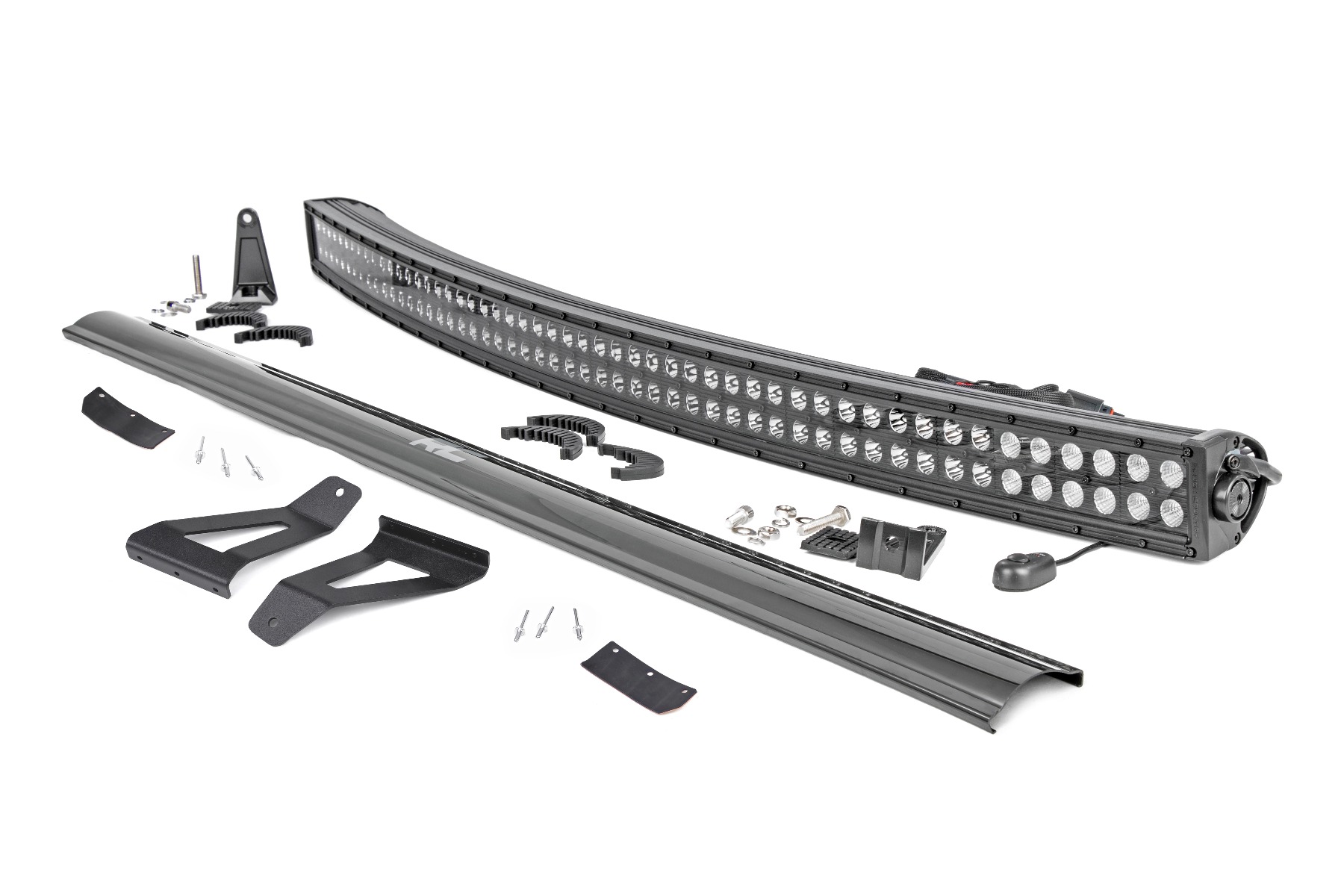 LED Light Kit | Windshield Mount | 50" BLK Dual Row | Jeep Cherokee XJ (84-01)
