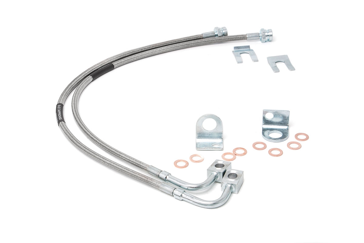 Brake Lines | Stainless | Front | 4-6 Inch Lift | Jeep Wrangler JK/Wrangler Unlimited (07-18)