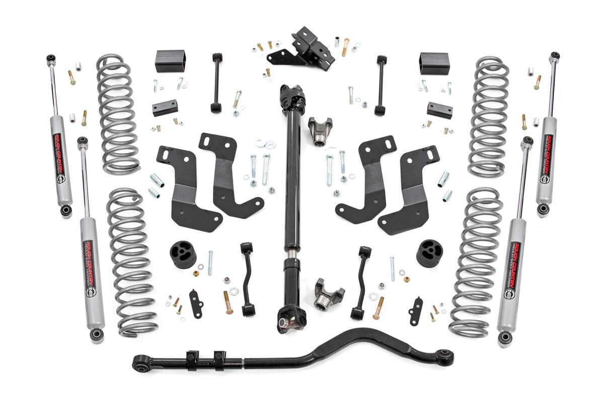 3.5 Inch Lift Kit | C/A Drop | FR D/S | Jeep Wrangler Unlimited 4WD (24-26)