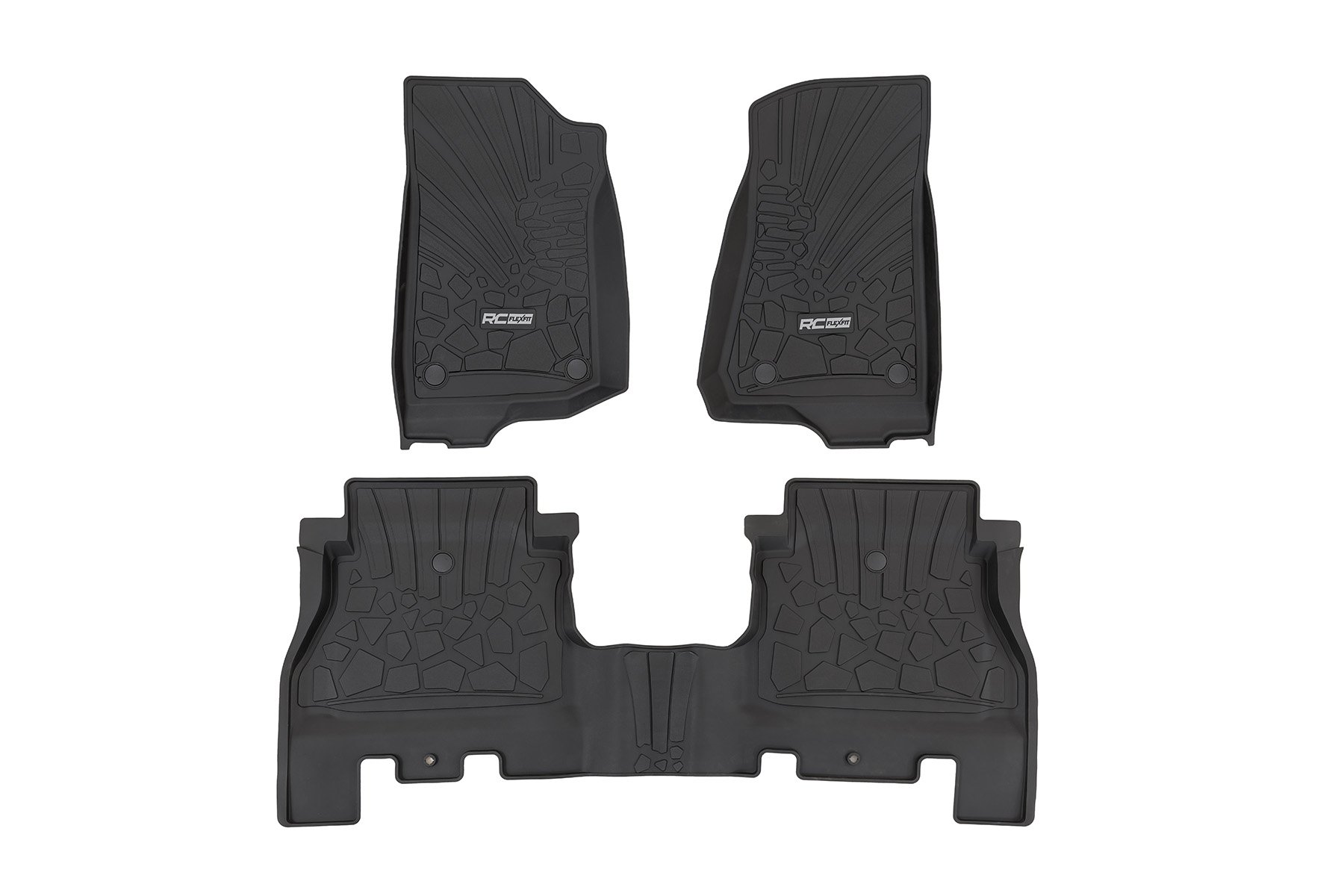 Flex Fit Floor Mats | FR & RR | 4 Door | Jeep Wrangler Unlimited 4WD (18-26)