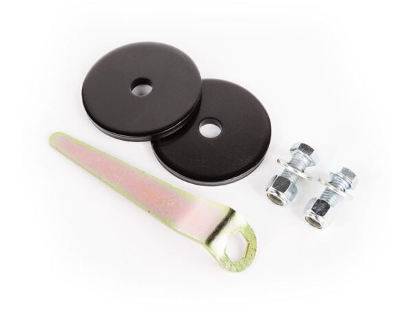 Rugged Ridge Rear Coil Spring Retainer Set - Durable Steel, Easy Installation