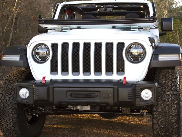 Rugged Ridge Spartacus Stubby Front Bumper with Satin Black Finish