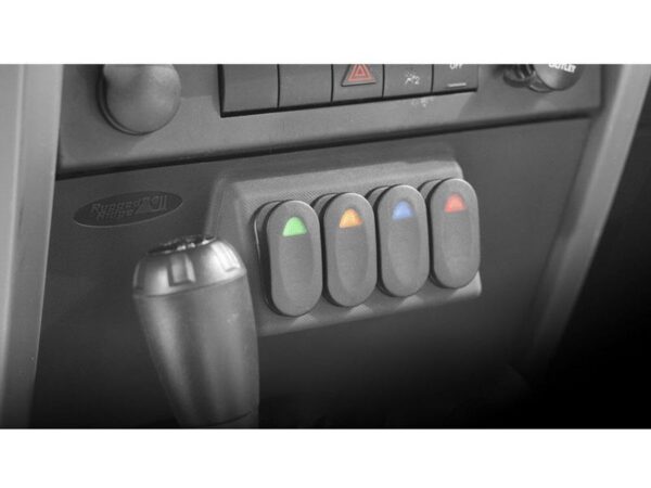 Rugged Ridge Switch Pod Lower Panel for Jeep - Compatible with 4 or 5 Switches
