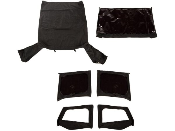 Rugged Ridge Montana Soft Top with Durable Vinyl Coated Fabric and Rolled Glass Windows