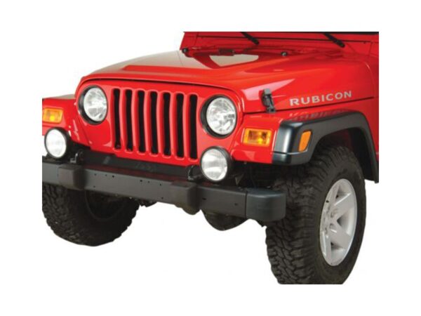 Rugged Ridge Headlight Trim Kit for Jeep – Durable Black and Chrome Bezels