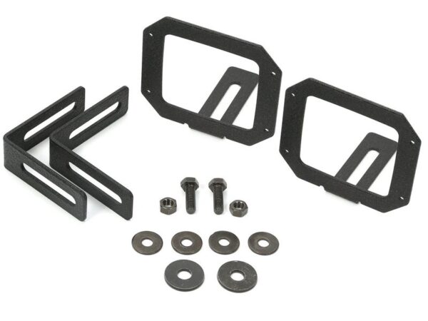 Rugged Ridge LED Light Mounting Brackets for Bumpers - Fits 3.5" Round & 3" Cube Lights