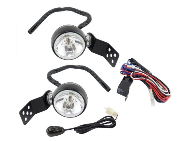 Rugged Ridge 3-Inch Halogen Hood Latch Mounted Off-Road Lights