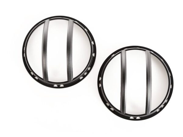 Rugged Ridge Elite Pivotal Headlight Guards - Durable Aluminum Protection