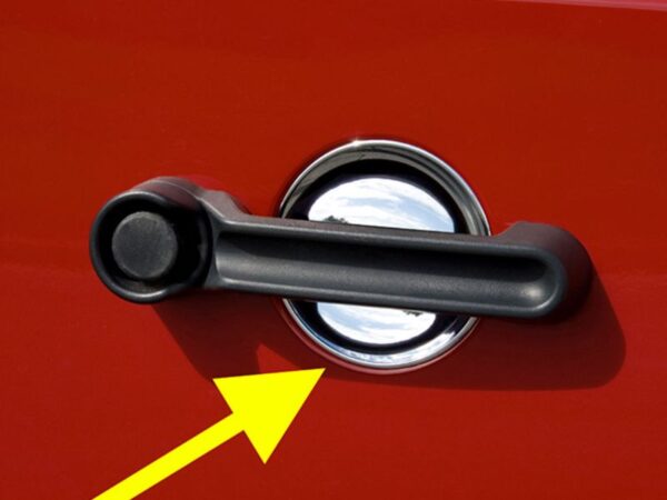 Rugged Ridge Door Handle Recess Guard - Durable ABS Plastic, Chrome or Black