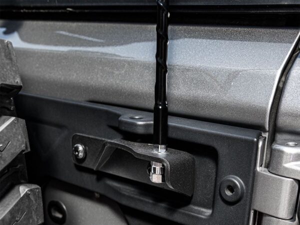 Rugged Ridge CB Antenna Mount for Jeep Wrangler Spare Tire Carrier