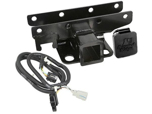 Rugged Ridge Complete Trailer Hitch Kit with 2-Inch Receiver and Wiring Harness