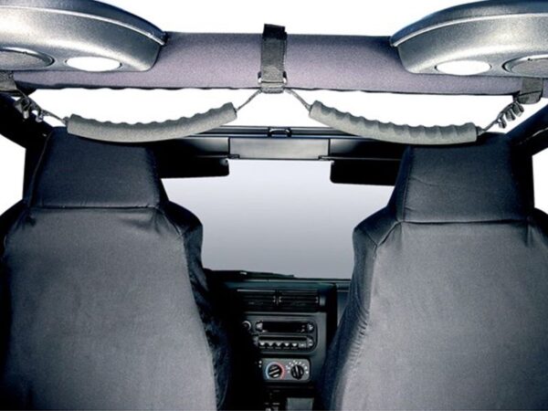 Rugged Ridge Rear Dual Grab Strap with Foam Handles and Side Pockets