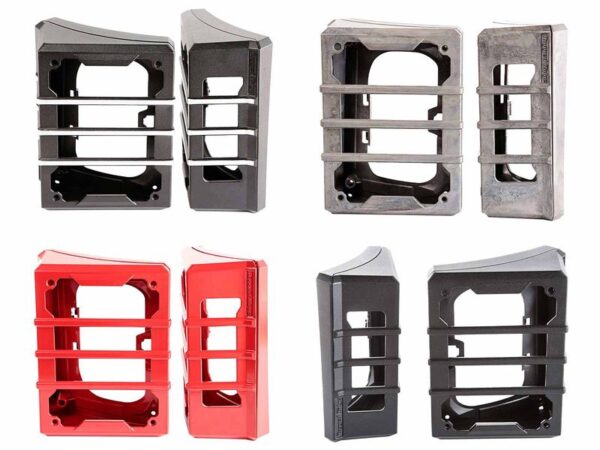 Rugged Ridge Elite Tail Light Guards for Jeep JK and JL - Durable Aluminum Protection