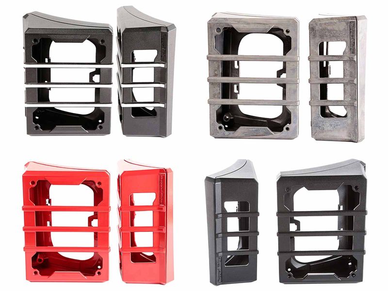Rugged Ridge Elite Tail Light Guards for Jeep JK and JL - Durable Aluminum Protection