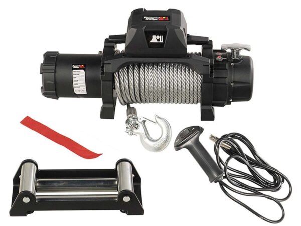 Rugged Ridge 12,500 LB Trekker Winch with Waterproof Motor and Remote