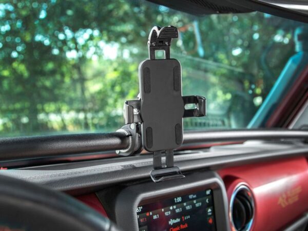 Rugged Ridge Universal Electronics Mount for Secure Mobile Device Placement
