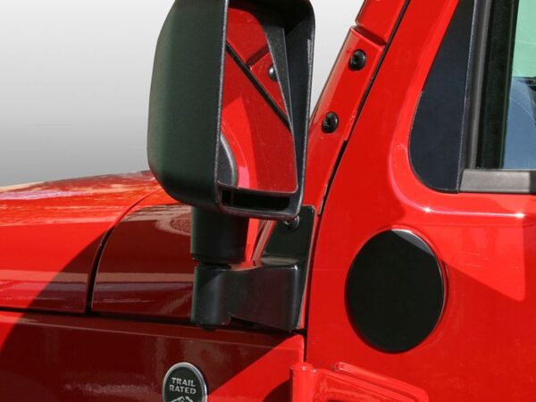 Rugged Ridge Relocation Filler Plates - Gloss or Textured Black, Sold in Pairs