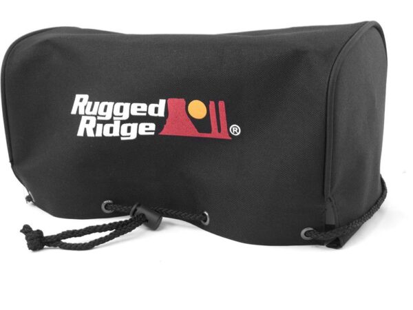 Rugged Ridge Protective Winch Cover with Draw Cord and Reinforced Grommets