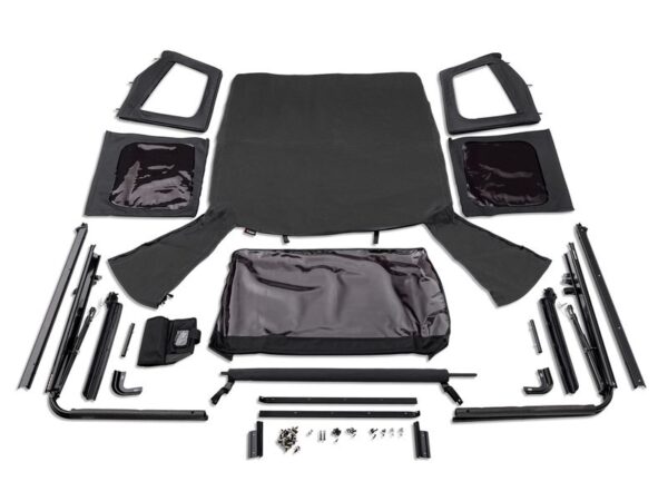 Rugged Ridge Complete Soft Top with Frame for Jeep CJ7, YJ, and TJ Models