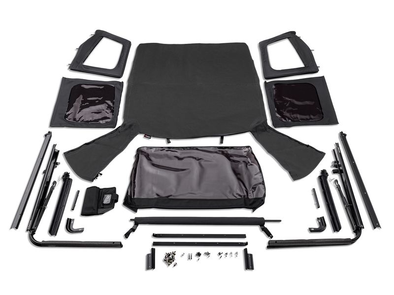 Rugged Ridge Complete Soft Top with Frame for Jeep CJ7, YJ, and TJ Models
