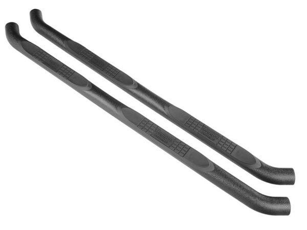 Rugged Ridge Round Tube Steps with No-Slip Pads and Multiple Finish Options