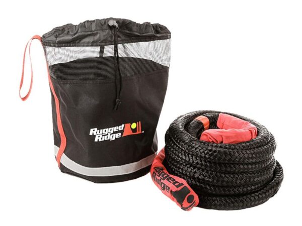 Rugged Ridge Kinetic Recovery Rope Kit - 30,000 LB Capacity, 30 Feet