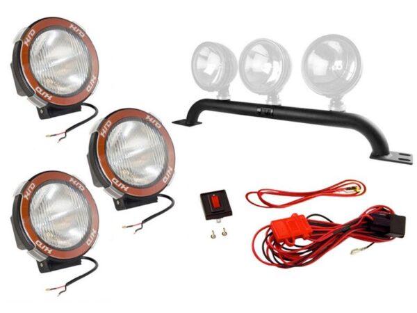 Rugged Ridge Bumper Light Bar Kit for Jeep Wrangler - Easy Install, Durable Finish