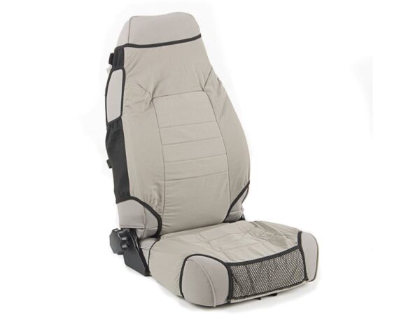 Rugged Ridge Fabric Seat Vests - Durable Seat Protectors with Storage & Drink Holder