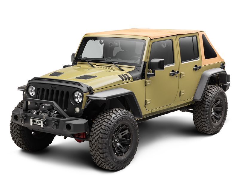 Rugged Ridge Voyager Fastback Tan Soft Top for Jeep Wrangler TJ JK JL JT