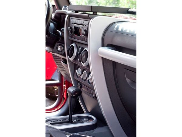 Rugged Ridge Center Dash Accents - Brushed Silver or Chrome