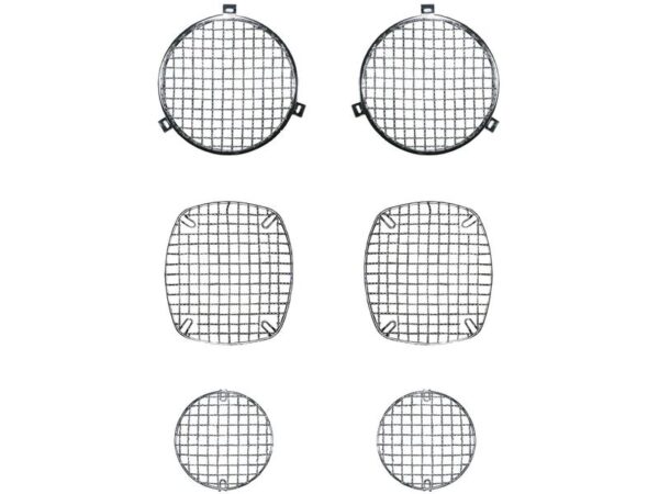 Rugged Ridge Stone Guard Kit - 6-Piece Headlight and Signal Protection Set